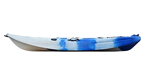 Cambridge Kayaks ES, Rocky Azul Blanco Solo Kayak, RIGIDO,