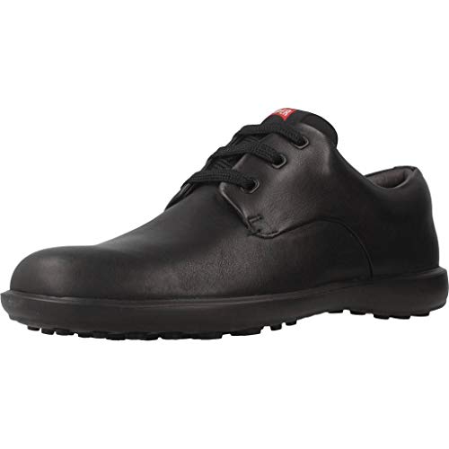 Camper Atom Work Zapatos de cordones Oxford, para Hombre, Negro, 44 EU