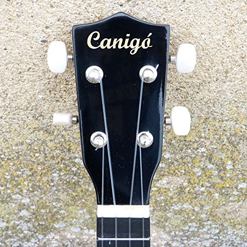 Canigó Uk-can04 - Ukelele soprano, color negro brillante