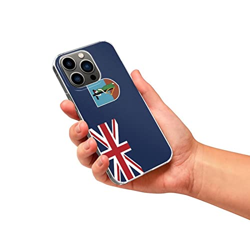 Carcasa rígida Compatible con iPhone 13 Pro, con diseño de Bandera de Montserrat, Resistente