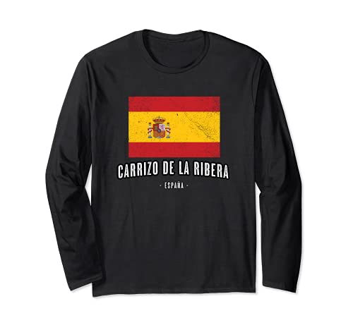 Carrizo de la Ribera España | Souvenir - Ciudad - Bandera - Manga Larga