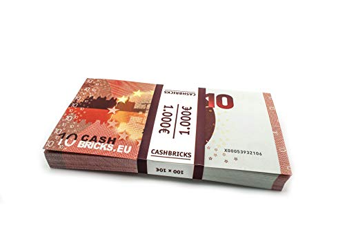 Cashbricks® 100 x €10 Euro Dinero de Juguete