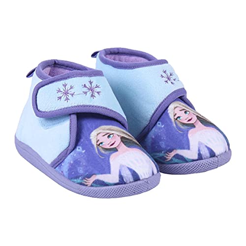 CERDÁ LIFE'S LITTLE MOMENTS, Zapatillas para Casa Tipo Bota de Frozen-Licencia Oficial Disney, Lila, 28 EU