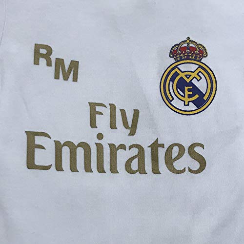 Champion's City Real Madrid FC Body Niños - Producto Oficial Primera equipación 2019/2020 - Personalizable - Nombre