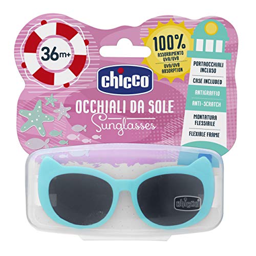 Chicco - Gafas de sol infantiles para niños 3 años, color verde y morado
