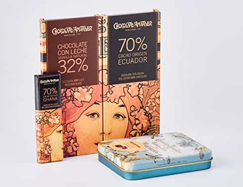 Chocolate Amatller Regalo Original (Caja Regalo de Chocolates Orígenes 230gr) Variados