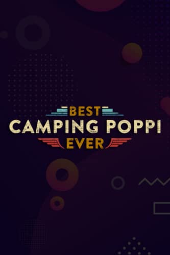 Christmas Journal & Planner - Best Camping Poppi Ever Vintage Camper Meme: Camping Poppi, Lined writing notebook journal for christmas lists, planning, menus, gifts, and more,Daily
