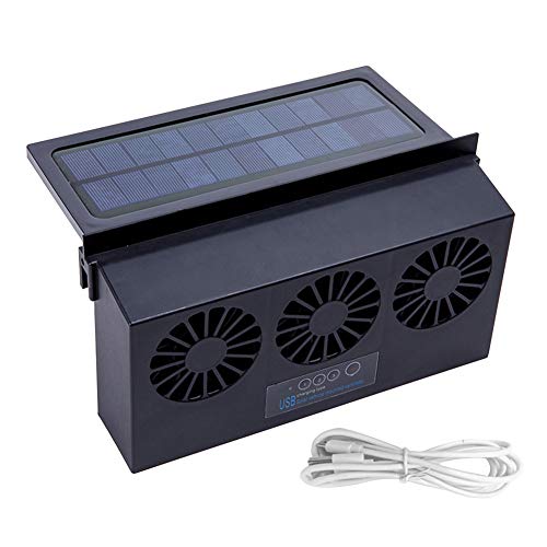 Cicony Fan accionada Solar del Coche, Ventilador Solar de la ventilación de Aire del Extractor de la Fan de la ventanilla del Coche