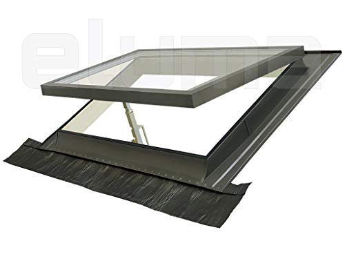 Claraboya - Ventana para tejado"CLASSIC VASISTAS" Made in italy/Tragaluz por el acceso al techo/Doble vidrio (90x48 Base x Altura)