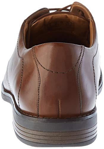 Clarks Becken Lace, Zapatos de Cordones Brogue Hombre, Marrón (Dark Brown Leather), 42.5 EU