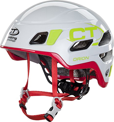 Climbing Technology Orion Helmet Light Grey/Red 2016 - Casco de Escalada, Primavera/Verano, Color Blanco - Blanco, tamaño S/M (50-60 cm)