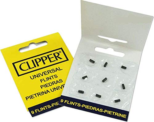 Clipper - Piedras para todo tipo de mecheros, especialmente para mechero Clipper y Zippo, 18 unidades