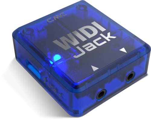 CME WIDI Jack - Interfaz MIDI Bluetooth (5.0) de latencia ultrabaja MIDI inalámbrica, reemplaza la interfaz MIDI y los cables USB a MIDI para el sintetizador EWI Keytar Pedal Piano digital (WJ00B11)