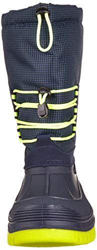 CMP Kids Ahto WP Snow Boots, Botas de Nieve Unisex Adulto, Black Blue, 34 EU