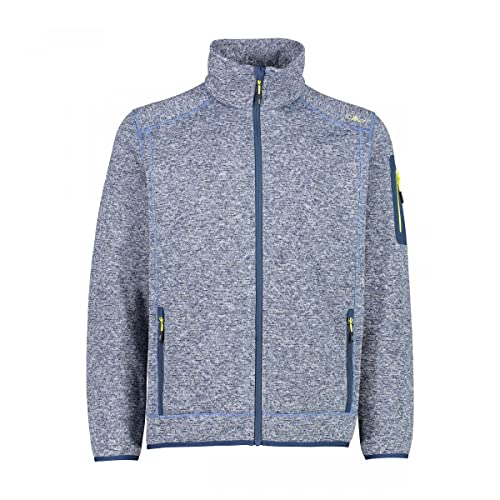 CMP Knit Tech mélange Fleece Jacket Chaqueta de Forro Polar, Blue Ink-Storm, 56 para Hombre