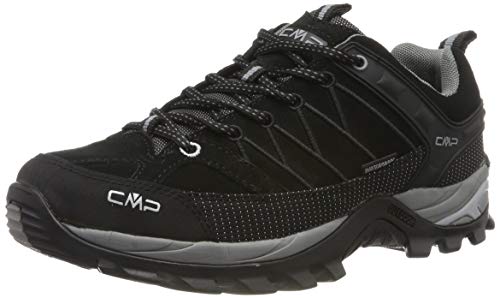 CMP Rigel Low Trekking Shoes WP, Zapatillas de Senderismo Hombre, Black-Grey, 43 EU
