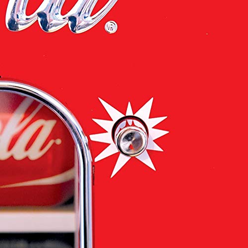 Coca Cola CVF18 Frigorífico expendedor, Estilo Retro, 10 latas