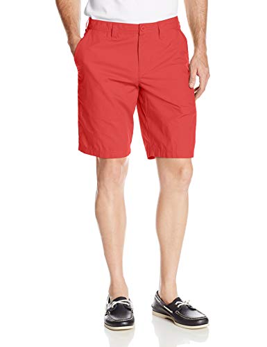 Columbia 1491953 WASHED OUT SHORT, Pantalones Cortos, Hombre, Algodón, Red (Sunset, Red), Talla EE.UU.: W28/L10 UK Talla: W28/L10