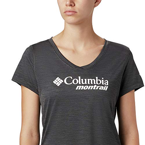 Columbia Camiseta para Mujer Trinity Trail II Graphic, Mujer, 1886141, Negro, Race Day, Small