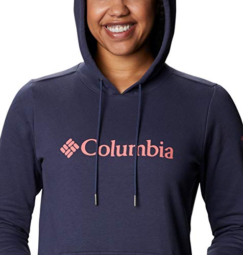 Columbia Logo, Camiseta para Senderismo Mujer, Nocturnal, L