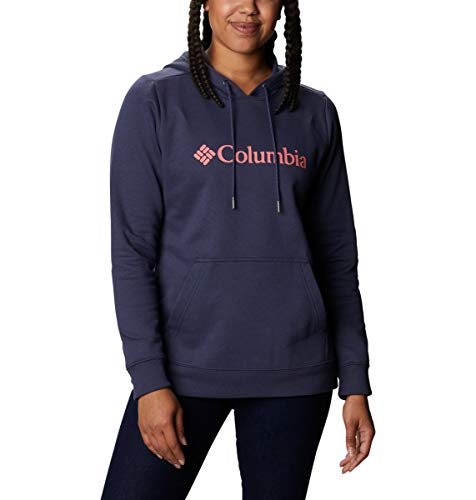 Columbia Logo, Camiseta para Senderismo Mujer, Nocturnal, S