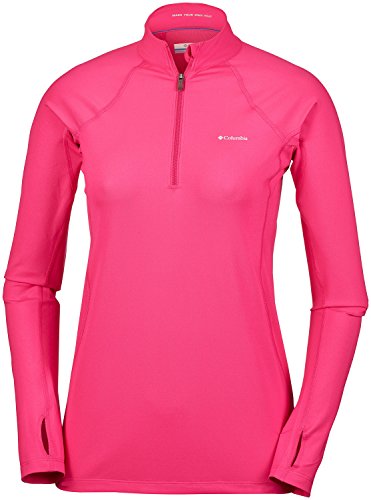 Columbia Midweight Stret Camiseta, Mujer, Rosa (Punch Pink), S