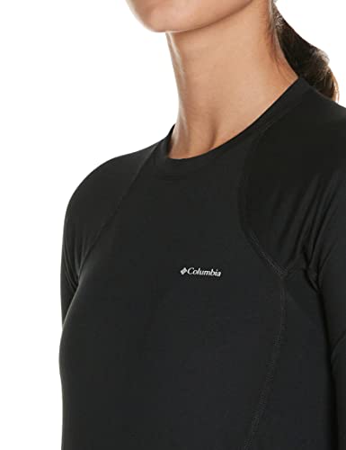Columbia Midweight Stretch Long Sleeve Top Camiseta térmica de Manga Larga, Mujer, Black, XL