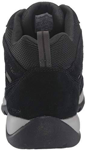 Columbia Redmond V2 Mid Waterproof, Zapatos para Senderismo Hombre, Negro Y Gris Oscuro, 42 EU