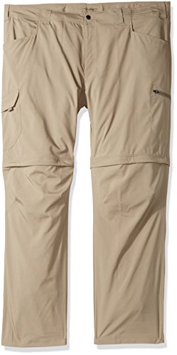 Columbia Silver Ridge Stretch Pantalones Convertibles Grandes y Altos, Hombre, Color Marfil, tamaño 44x36