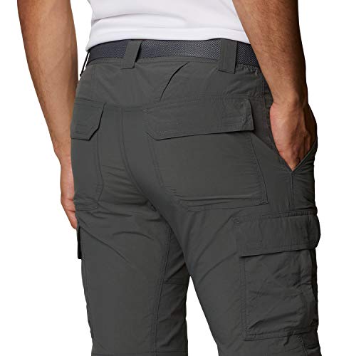 Columbia Silver Ridge™ II Convertible - Pantalones de Senderismo, Hombre, Gris (Grill), 38W / 30L