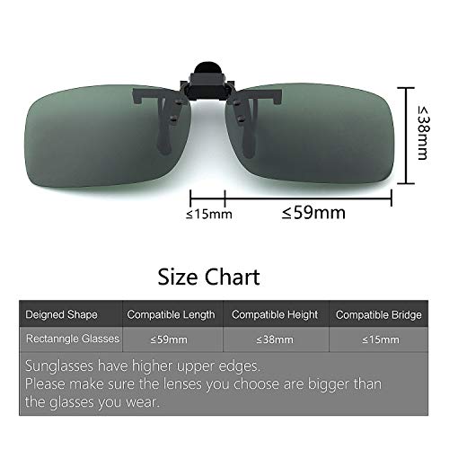 Comius Sharp 3 Piezas Gafas de Sol con Clip Polarizadas UV400 para Conducción y al Aire Libre (Amarillo Visión Nocturna + Marrón Oscuro + Verde Oscuro)