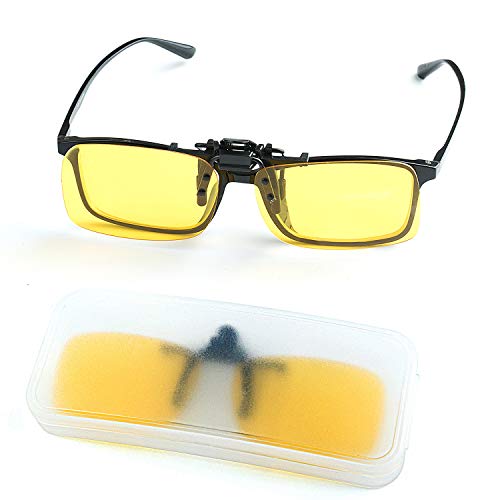 Comius Sharp 3 Piezas Gafas de Sol con Clip Polarizadas UV400 para Conducción y al Aire Libre (Amarillo Visión Nocturna + Marrón Oscuro + Verde Oscuro)