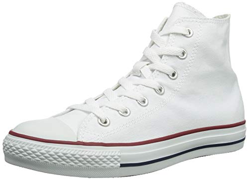 Converse Chuck Taylor - Zapatillas altas unisex para adultos, color Blanco, talla 37.5 EU