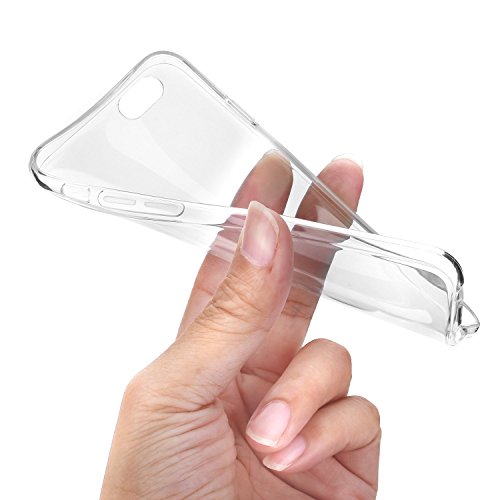 Coovertify Pack Funda Transparente Mano Fatima Mandala iPhone 7/8, Carcasa de Gel Silicona con Dibujo Estampado + Protector de Pantalla de Cristal Templado para Apple iPhone 7/8 (4,7")