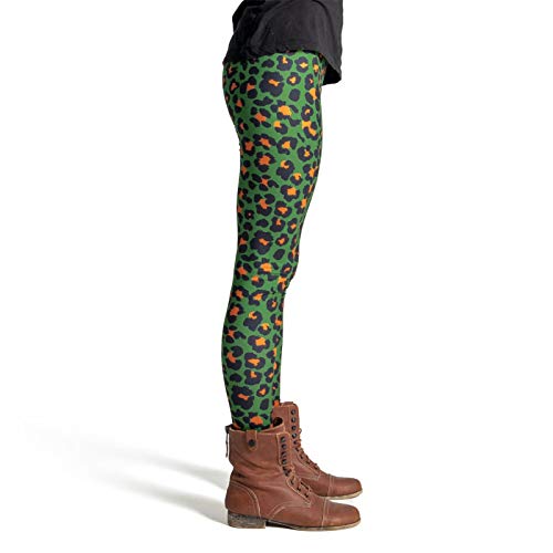 cosey - Leggings Coloridos Impresos (Talla única) - Design Estampado de Leopardo 7