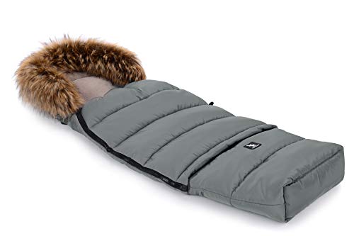 Cottonmoose Combi Fur Saco de invierno dormir térmico para carrito silla de bebé universal abrigo polar (jungle green)