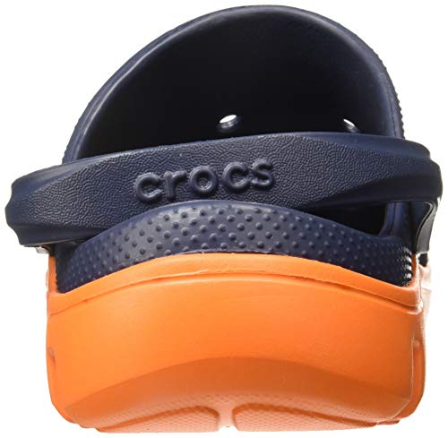 Crocs Duet Sport Clog Unisex Adulta Clogs, Azul (Navy/Orange), 42/43 EU