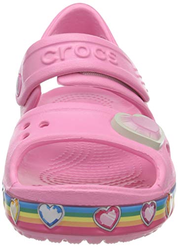 Crocs Fun Lab Rainbow Sandal, Sandalia, Pink Lemonade, 29/30 EU