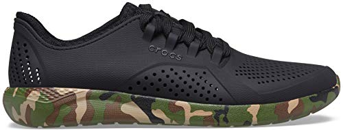 Crocs Literide Pacer - Zapatillas cómodas para Hombre LiteRide Pacer para Hombre, Zapatillas cómodas para Hombre, Black Camo, 9