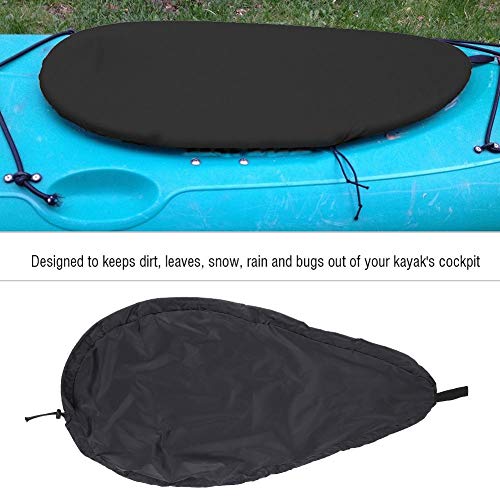 Cubierta de Cabina de Kayak, Cubierta de Protección de Kayak Universal Anti-Polvo Cubierta de Asiento de Kayak Cockpit Cover Impermeable Cubrebañeras reemplazo para Cabina de Kayak Canoa Barco(M)