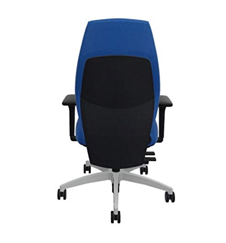 Dauphin Comfort XT 3D - Silla de oficina ergonómica, respetuosa con la espalda, color azul