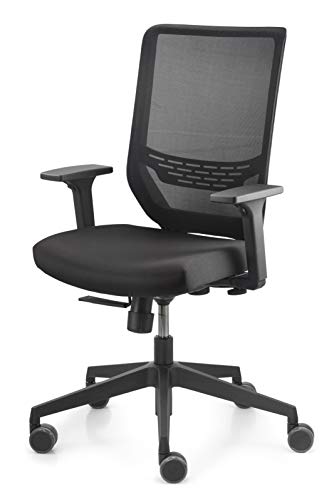 Dauphin Trend Office I-Valo sync2 Malla Vo 9242 – Silla de Oficina giratoria, Oficina, Negro, Flexible, sobrecogedora, Modelo