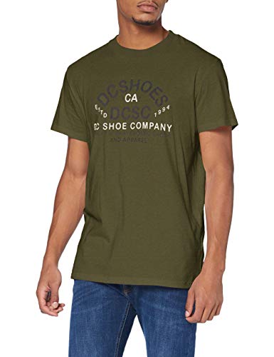 DC Shoes Common Ground-Camiseta para Hombre, Fatigue Green, XS