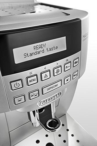De'longhi Magnifica S Ecam 22.360.s - Cafetera superautomática, 15 bar de presión, lattecrema system, limpieza automática, pantalla lcd, color plata