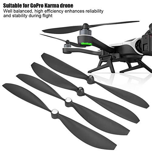 Demeras 2 Pares de hélices para Drones RC, hélices de Cuchillas de Repuesto CW CCW ABS para GoPro Karma Drone
