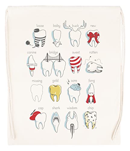 Dental Definiciones Beige Bolsa De Gimnasio con Cordón Drawstring Gym Bag Backpack