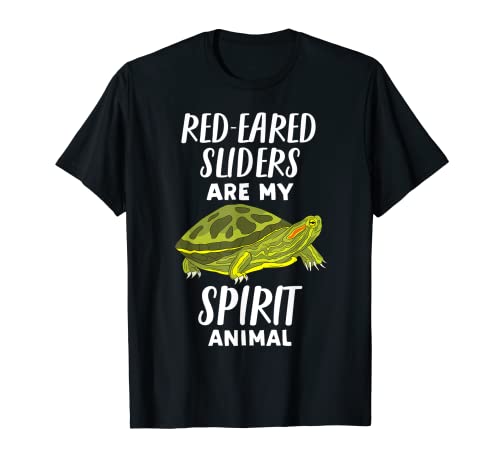 Deslizadores De Oreja Roja Son Mi Espíritu Animal Divertido Deslizador Tortuga Camiseta