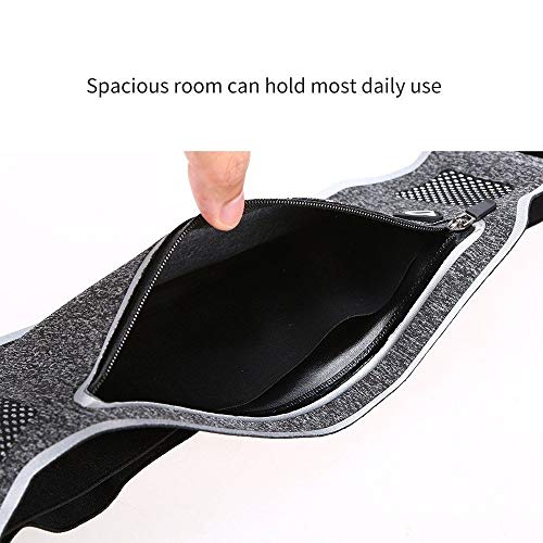 DFV mobile - Cycling Case Running Waist Pack Waterproof Fanny Pack Pouch Belt Bag for Motorcycle Bike and Other Sports for Motorola ROKR E8 - Grey