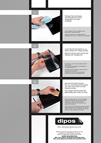 dipos I Protección de la Vista Compatible con Casio Pro Trek Smart WSD-F30 Protector de Pantalla Privacy