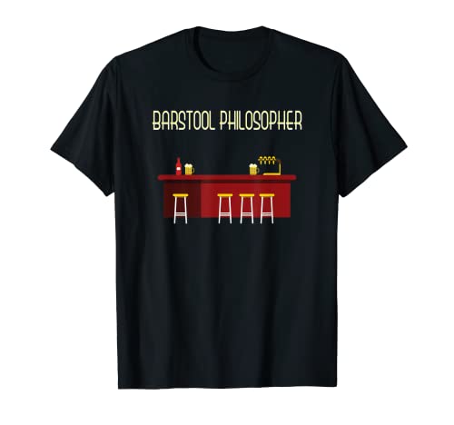 Diseño filósofo de taburete para profesores y filósofos Camiseta